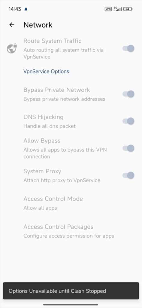Clash for Android Network