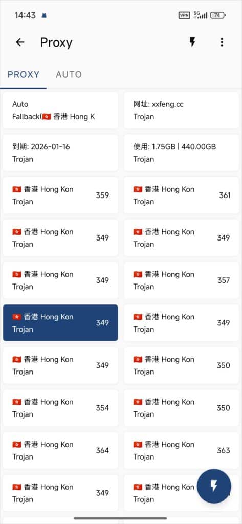 Clash for Android Proxy